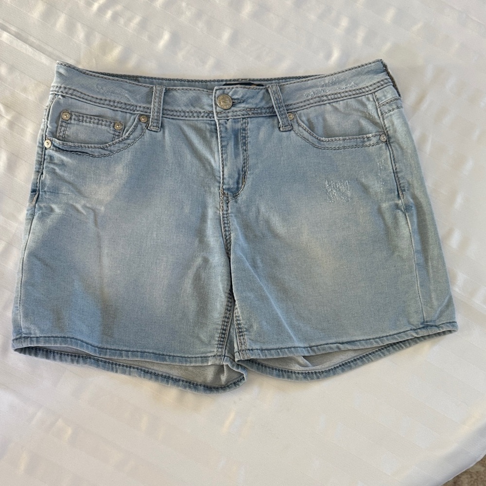 Seven7 Light Blue Women's Jean Shorts